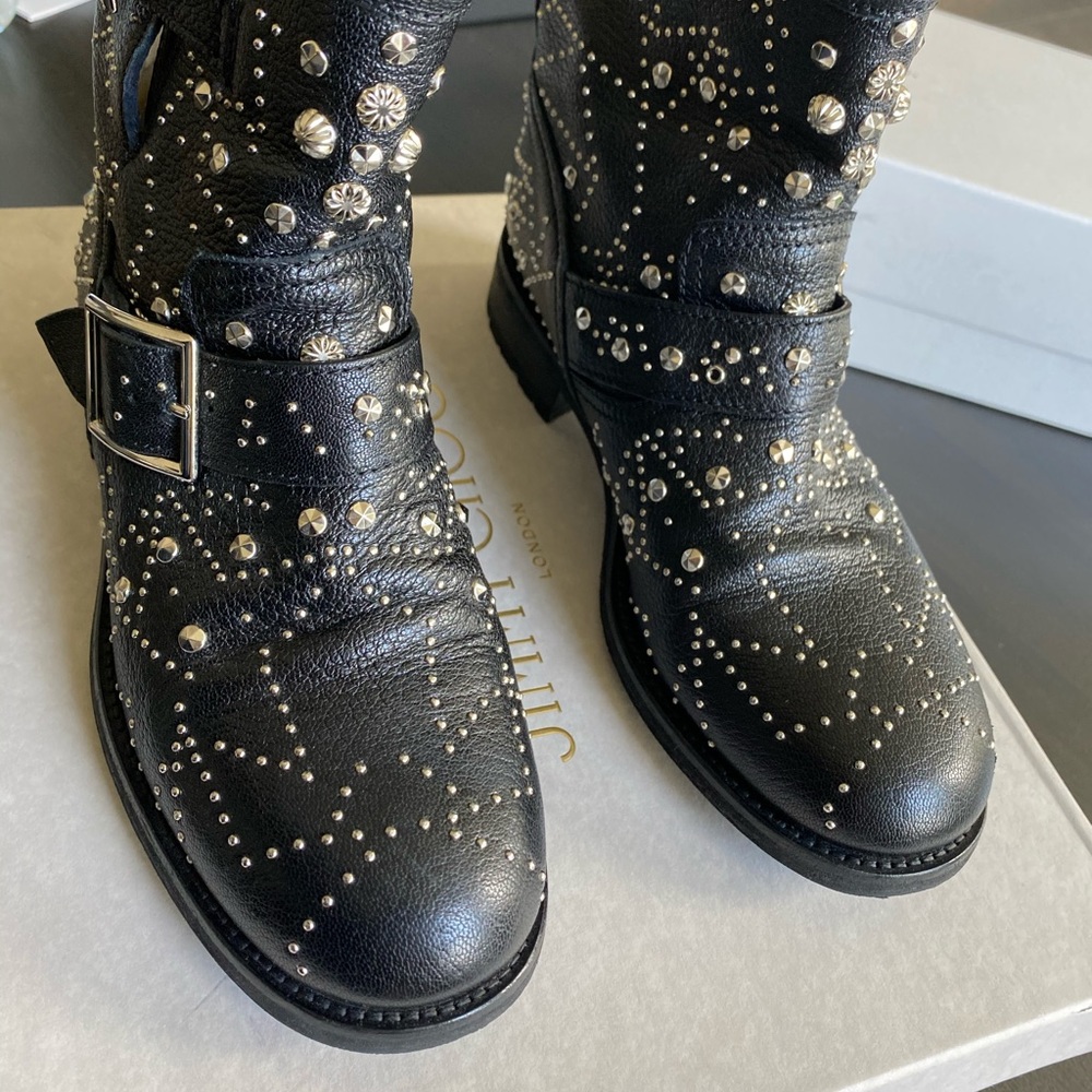 jimmy Choo Studded leather ankle boot